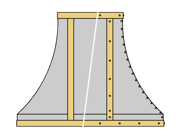 Transitional Range Hood Trim
